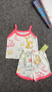ByKiddos - Setelan Tanktop Anak Perempuan / Setelan Baju Santai Rumah / Piyama Anak Musim Panas