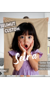 Selimut Custom Foto  anime  kpop  band  dll desain suka suka kaizme