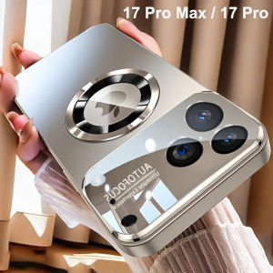 High Quality Titanium metal Color Matte Magnetic Case for iPhone 17 16 15 14 13 12 11 Pro Max For Magsafe Wireless Charge Cover