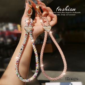 ZHENGEGE | Anti-theft Flashy Drill Mobile Phone Strap Short