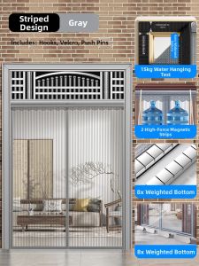 UKOBT | Mosquito Proof Door Curtain Summer Home Use Magic Tape Mesh