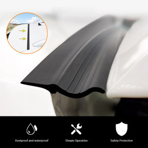 Auto Rubber Seal Strip Car Trunk Lid Gap Seal Strip Rubber Sticker Black For SUV Hatchback Upper Edge Dustproof Car Accessories