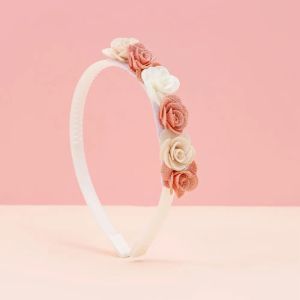 2026 Korean Baby Headband Fabric Flowers Girls Headbands Kaid Hair Band Headwear Children Hair Accessories Photography Prop