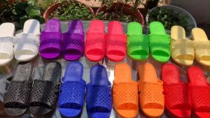 (NGƯỜI LỚN) Dép Tổ Ong nam nữ HỒNG CAM đế dày - Dép quai ngang đi trong nhà đi biển văn phòng - iDÉP DL015