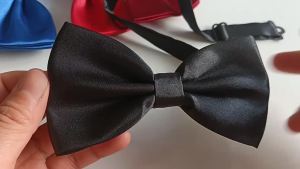 Korean Kids Bowtie For Boys Gril Baby Children Solid Color Bow Tie Reusable Business Fashion Bow Tie Accessories