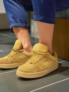 Niche Style Mens and Womens Full Leather Skateboard Shoes