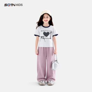 SQTN.KIDS | Breathable Short Sleeve T-Shirt For Girls