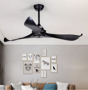 Modern Black Hanging Fan Lighting Not Included Yoga Restaurant Usb Electric Fan Home Use Internet Cafe Dance Room Iron Blade