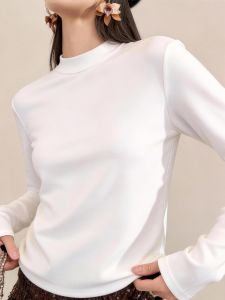 QINGNAER | Elegant Leisure Turtleneck Long Sleeve Pullover Womens Tops