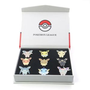 Takara Tomy | Pokemon Gym Badges Kanto Johto Hoenn Sinnoh Unova Kalos League Region Pins Brooches Orange Islands Box Collection Pocket Monster