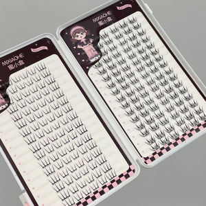 Lông Mi Giả Màu Đen Tự Nhiên 7-12mm Chiều Dài Hỗn Hợp Độ Cong C Chất Liệu Tóc Tổng Hợp Dành Cho Nữ Trang Điểm Dự Tiệc Tự Làm