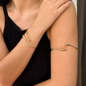 Corinna Niche Personalized Prime Ring Fashion Bangle Punk Armband Open Female Smooth Face