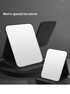 Portable Folding Makeup Mirror for Men Office Home Use Student Dormitory Large Cosmetic Mirror Compact Travel Size