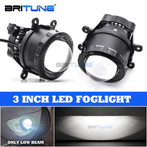 Low Beam LED Fog Lamp For Honda City Civic Accord CR-V Jazz FIT/ Ford Focus MK2 MK3/ Fiesta/ S-max Projector Lens 3 Inch Fog Spot Lights