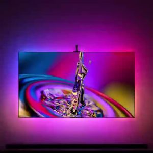 USB TV LED Backlight Sync to Screen For 40-65Inch Real-Time RGBIC With Camera LED Light Strip For 4K HDMI-Compatible Game Room
