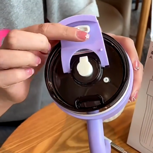 BT8608 - Gelas Tumblr Terisolasi 860ml dengan Pegangan Sedotan dan Tutup Mug Kopi Travel Stainless Steel 316 Gelas Termal 2-in-1 Tutup Sedotan Mug Kopi Travel Stainless Steel Berdinding Ganda Anti Bocor