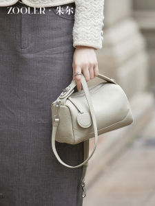 Jule Genuine Leather Handbag Womens 2025 New Fashion Simple Commute High-End Feel Ladys Bag Elegance Pillow Shape Shoulder Bag