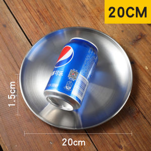 Đĩa Đựng Thức Ăn Tròn Bằng Thép Không Gỉ 304 Dày Màu Vàng Đĩa Đựng Trái Cây Đĩa Đựng Bánh Cà Phê Nhà Hàng Đĩa Xương