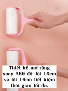 Cây lăn bụi kèm lõi 16cm làm sạch tóc bụi vải lông thú cưng dễ dàng nhanh gọn hiệu quả G525-CayLanBui-16cm