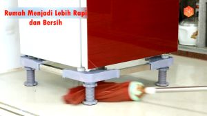 LIVERIA Alas Mesin Cuci dan Alas Kulkas Dudukan Kaki Roda Mesin Cuci Kulkas Kuat Tahan Karat