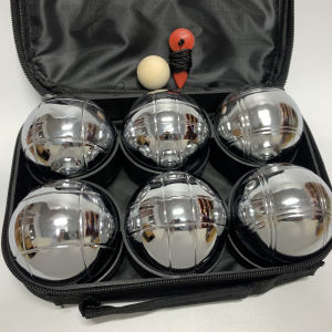 ลูกเปตอง BOULES แท้ Petaque ball เปตอง 1 ชุด 6 ลูก พร้อมกระเป๋า และเชือกวัดระยะ