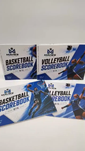 Mavies Volleyball Scorebook- Professional Game Score Record Book