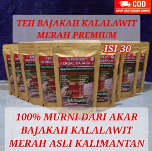 TEH BAJAKAH MERAH ( ISI 30PCS ) TERLARIS 100% ASLI KALIMANTAN ORIGINAL