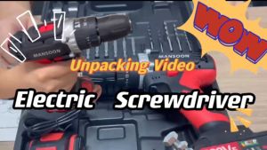 MANSOON Cordless Impact Drill 3 Modes with Impact System Electric Drill Lithum Battery Screwdriverdrilling in wood steel wall