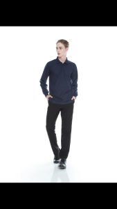 Kaos Polo Shirt Lengan Panjang Esperanza - TPJ CTN Biru Navy