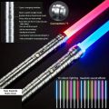 Light Gravity Sensor Upgraded Metal Laser Sword 2-in-1 15 Color Rechargeable Luminous Party Toy. 