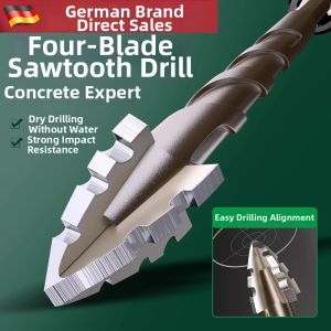 ZHENMIAO | Four-Edge Saw Tooth Eccentric Drill Bit High Hardness