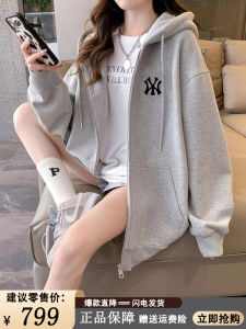 Womens Hoodie Sweatshirt Pure Cotton Loose Fit Fall Winter 2025 Casual Comfortable Versatile Lazy Style Outerwear Top