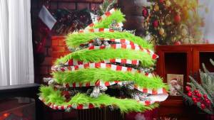 Christmas Green Faux Fur Fabric 3 x 98 inch Faux Fur Ribbon Lime Green Trim Faux Fur Shaggy Fluffy Fabric Roll for Christmas Tree Decor or Wreath Bows Craft Cosplay Costume Dwarf Decoration