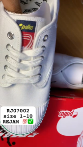 PALLAS REJAM SEPAK TAKRAW SHOES LO CUT SHOE LACE RJ07002WGB WHITE