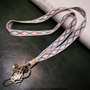 Detachable Long Necklace Phone Strap Womens Style National Trend Pendant Suitable for Vivo Huawei Oppo Mobile Phone Case Wide Band Child Loss Prevention Lanyard