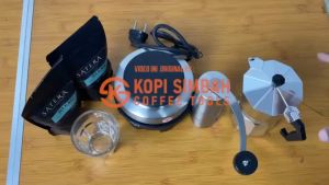 Paket BREWING MOKAPOT Alat Seduh Pembuat Kopi Espresso Manual Brew MocaPot Espreso Coffee Maker
