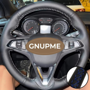 Hand Stitched Perforated Microfiber Leather Astra K Corsa E Crossland X Grandland X Steering Wheel Cover For Opel Insignia