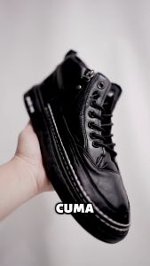 RJT sepatu pria keren terbaru Ther Rock spatu peria gaya casual sporty Model Semi Boot Bahan Kulit