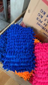 Miếng san hô rửa xe ô tô Microfiber cao cấp mềm mịn (Màu sắc ngẫu nhiên)