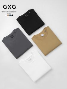 GXG | Basic Cotton Long Sleeve Commuter Round Neck T-Shirt