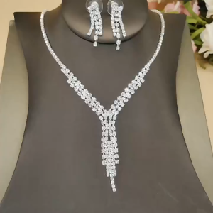BỘ TRANG SỨC THIÊN THẦN TUYẾT KIM CƯƠNG ZIRCON SANG TRỌNG QUÍ PHÁI BTSBAMBOO11