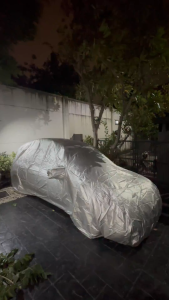 ผ้าคลุมรถยนต์ MAZDA 2 5 ประตู ปี 2024-2025 เกรดพรีเมี่ยม งานโชว์รูม ผ้า OXFORD ป้องกันน้ำและรังสี UV 100%