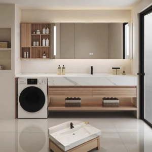 MAKEMINGTUO | Aluminum Honeycomb Customized Bathroom Cabinet Sink Rock Plate