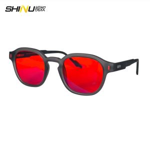 SHINU Anti Blue Light Glasses Sleep Better Red Lenses For Men Orange Lense Gaming Glasses Sleep Aid Glasses