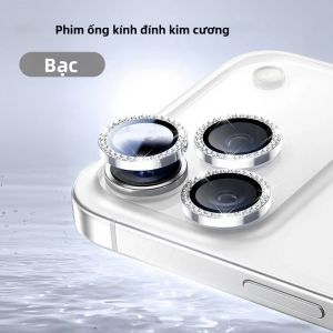 TAOYUNXI | Miếng Dán Bảo Vệ Ống Kính Kim Loại Đính Đá Lấp Lánh Cho iPhone Chống Xước Chống Vỡ Độ Nét Cao Bảo Vệ Ống Kính Camera Tương Thích Với Duo 18 Pro 16 15 Plus 14 13 Mini 17 Pro Max