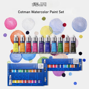 Winsor & Newton Cotman Watercolor Paint Set 5ml Tubes High Transparency Provide Outstanding Lightfastness for Student Artist