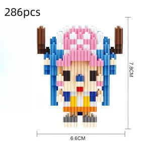 Bandai | Anime Figure Luffy Nami Sanji Zoro Usopp Ace Franky Brook Robi 3D DIY Assembly Model Educational Toys for Student Gift