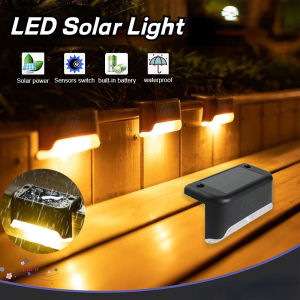 4/8/16PCS Solar Powered LED Waterproof Step Light Outdoor Garden Lighting Sunlight Power Saving Deck Pathway Light