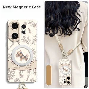 GGUU | Magsafe Magnetic Absorption Silicone Case With Lanyard Crossbody Phone Holder For Vivos30 Promi Mini New Model Luxury Style