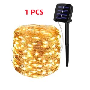32M Solar LED Light Garden Fairy Light String Outdoor Waterproof Solar Powered Garland Christmas Wedding Party Home Decor Lights